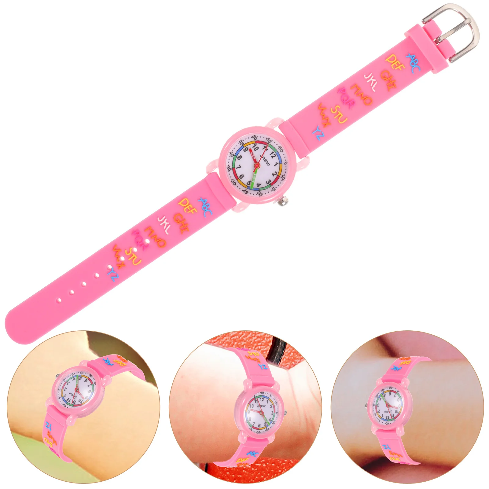 Orologio per bambini Orologi al quarzo impermeabili con design a cartoni animati 3D per ragazzi e ragazze Orologi da polso per bambini alla moda per l'apprendimento del tempo