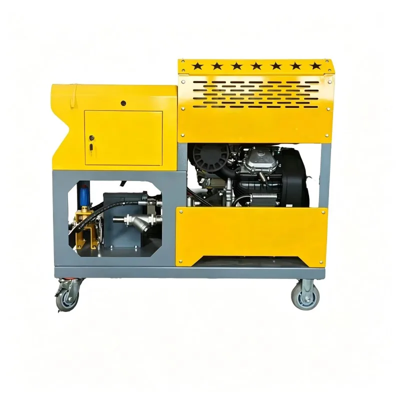 Replaceable Drill Head Industrial Drain Cleaning Machine Diesel Driven Sewer Pipeline Blockage Removal Dredger