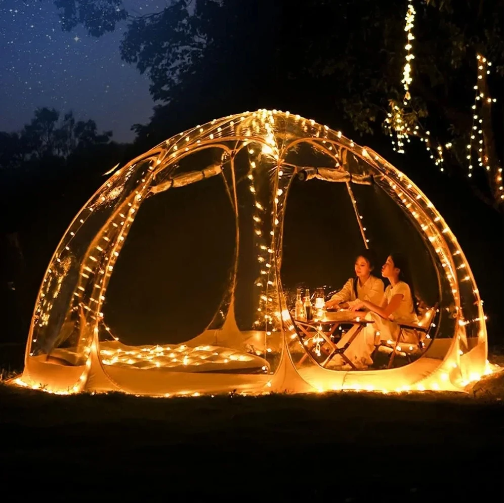 Outdoor Camping 8 Pvc Pop up Transparent Dome Tent for Wholesale