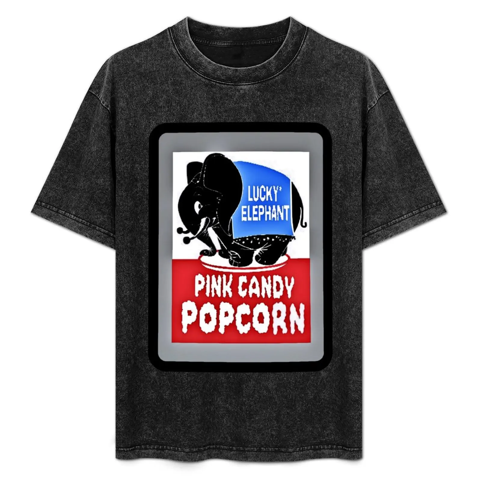 

Конфеты и попкорн в одной коробке, что может быть лучше! Футболка стандартного кроя, однотонная