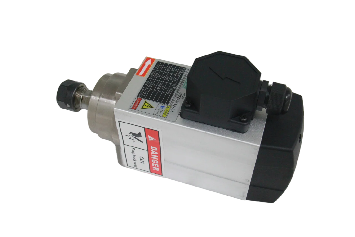 Changsheng GDZ Series 1.5KW Square Air Cooled High Speed Spindle Motor For CNC Router Engraving Machine