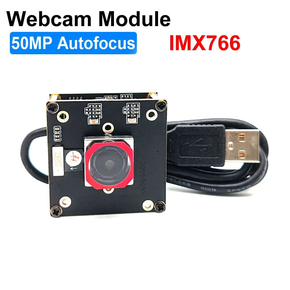 

IMX766 50MP HD Высокоскоростной AF 8160x6120 USB-модуль камеры Автофокус ПК Веб-камера UVC для файлов сканирования видеоконференций