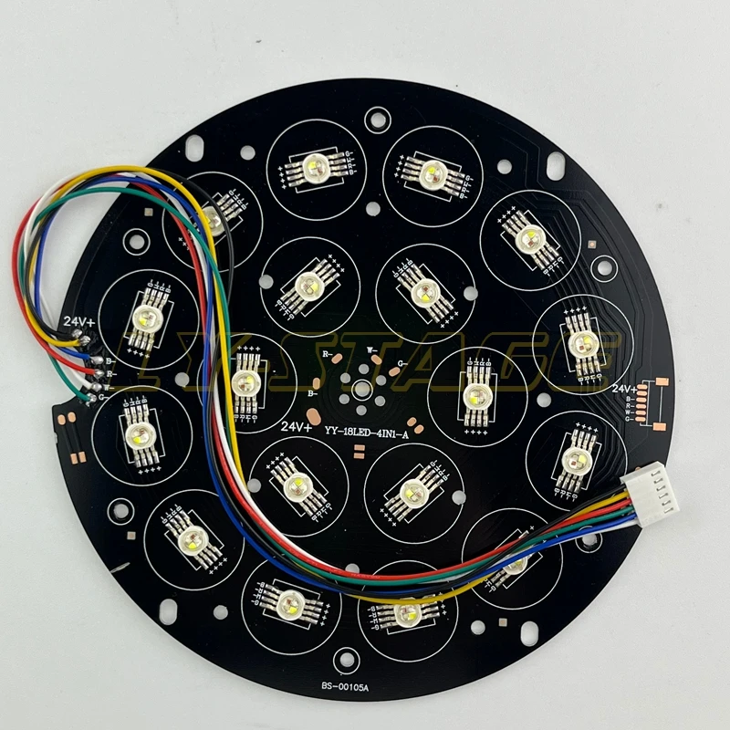 LED Plate 18pcs Non-waterproof LED Par Light 4in1/5in1/6in1 LED Source Disk Plate 194mm LED Source Plate