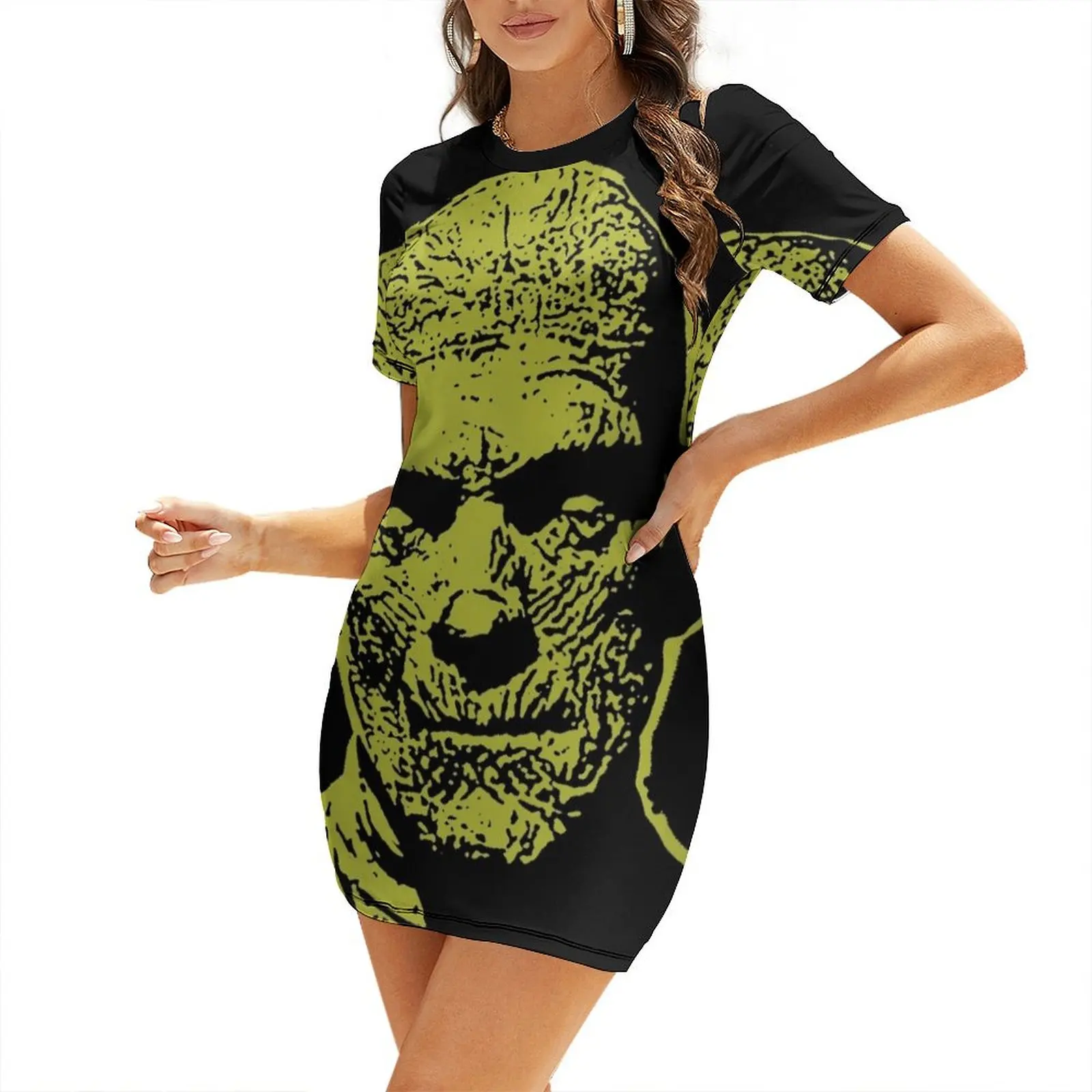 

The Mummy - Boris Karloff Short-Sleeved Dress women clothes Female dress Dress woman