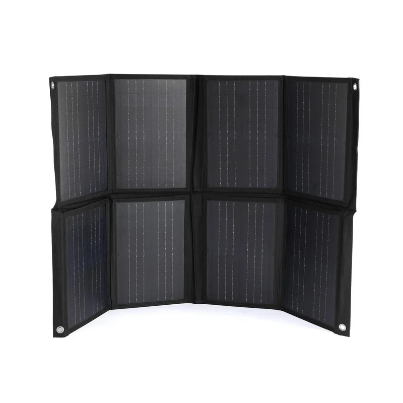 120W Foldable Solar Panel 18V Dual USB+DC Output Charger Portable Folding Solar Cell Power Bank For Phone Outdoor Hiking Camping