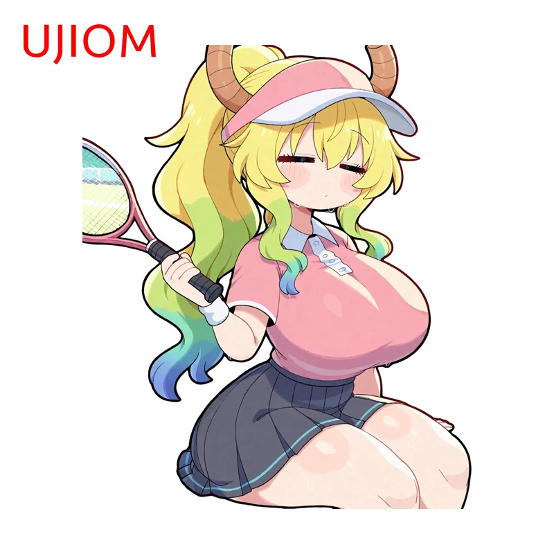 UJIOM Tohru Attractive Girl Wall Sticker Sitting Posture Premium Design Waterproof Decal Suitable For High Quality DIY Decor