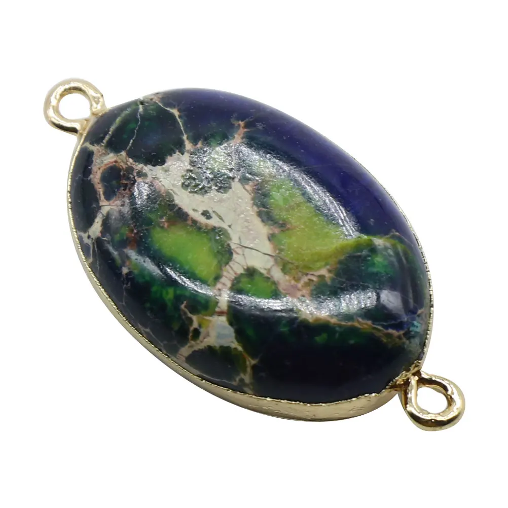 

Bead Bracelet Stone Charm Diy Stone Pendant DIY Double Head Jewelry Hanging Jewelry Hanging Green Portable Craft