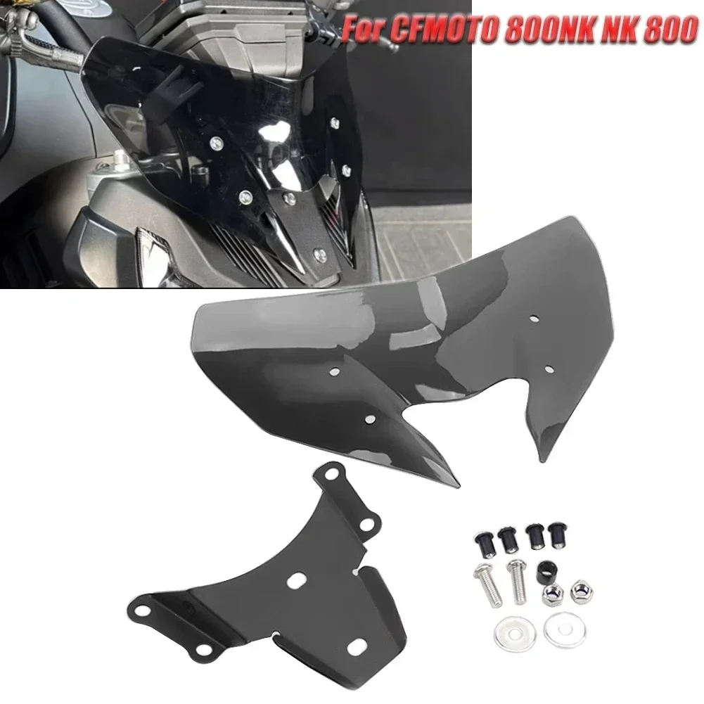 

For CFMOTO 800NK NK 800 NK800 Sports Version 2023-2024 Front Windshield WindScreen Fairing Wind Deflector With Mounting Bracket