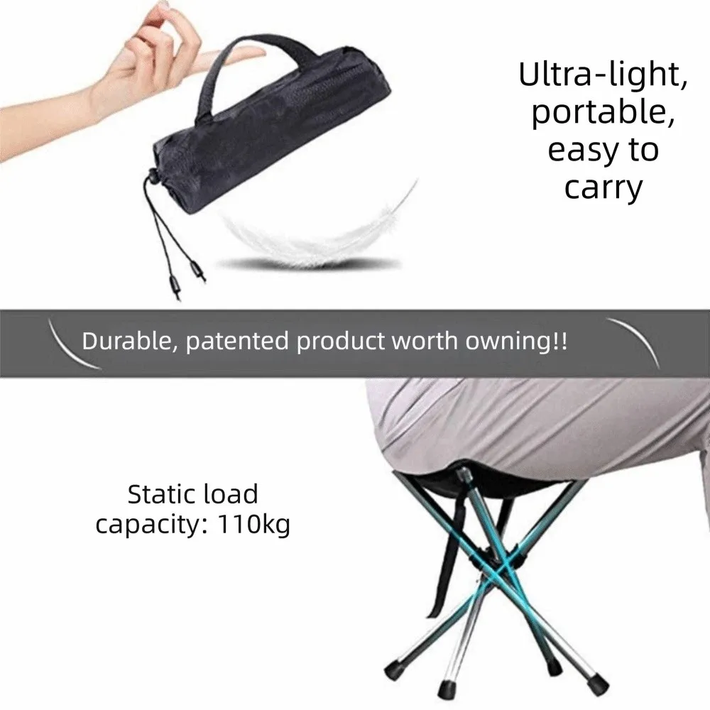 

Портативный складной табурет из нержавеющей стали, телескопическая конструкция, прочный и долговечный материал