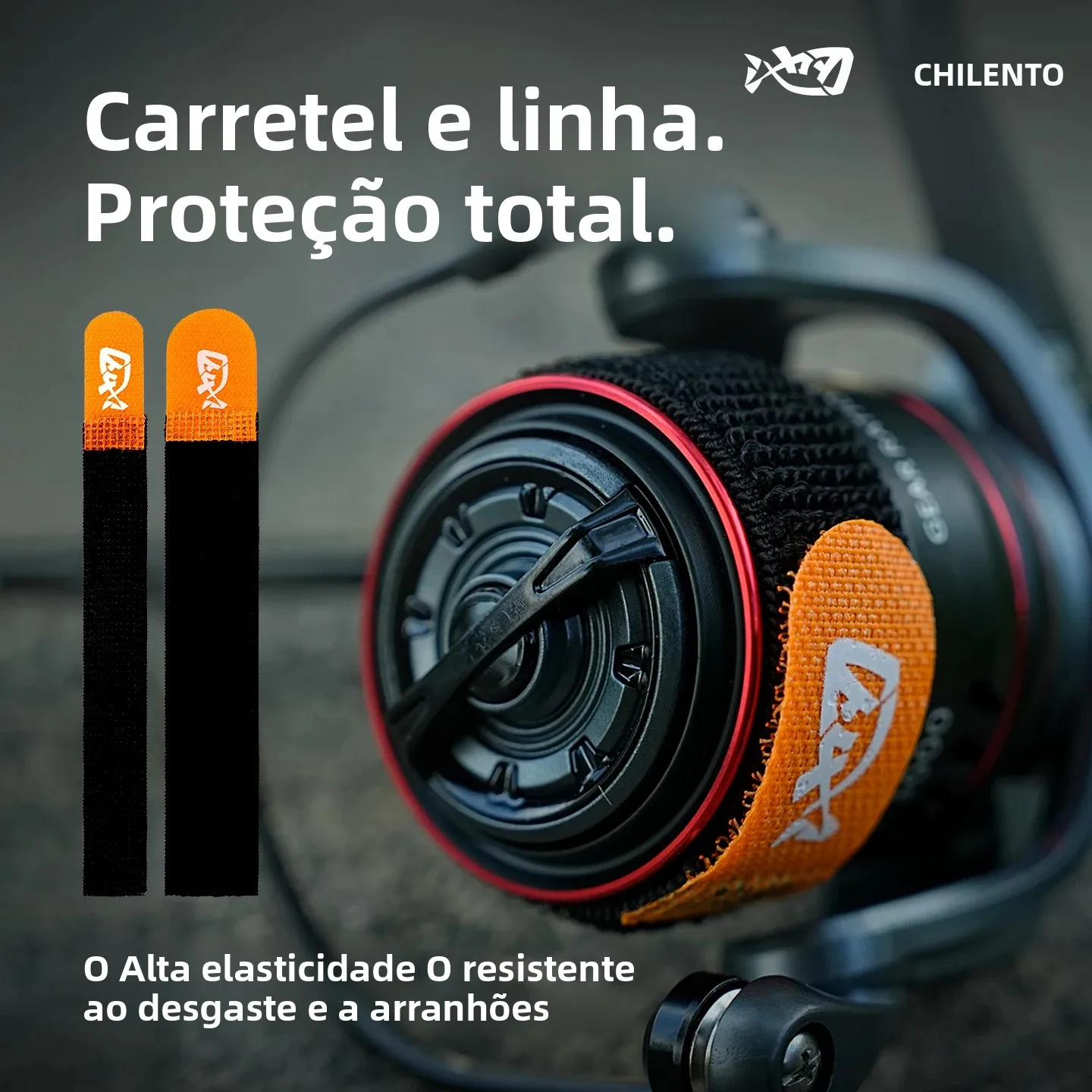 Crianças 2 pçs velcro carretel cinto ajustável linha de pesca titular molinete linha protetora fixador adequado para a maioria das carretéis