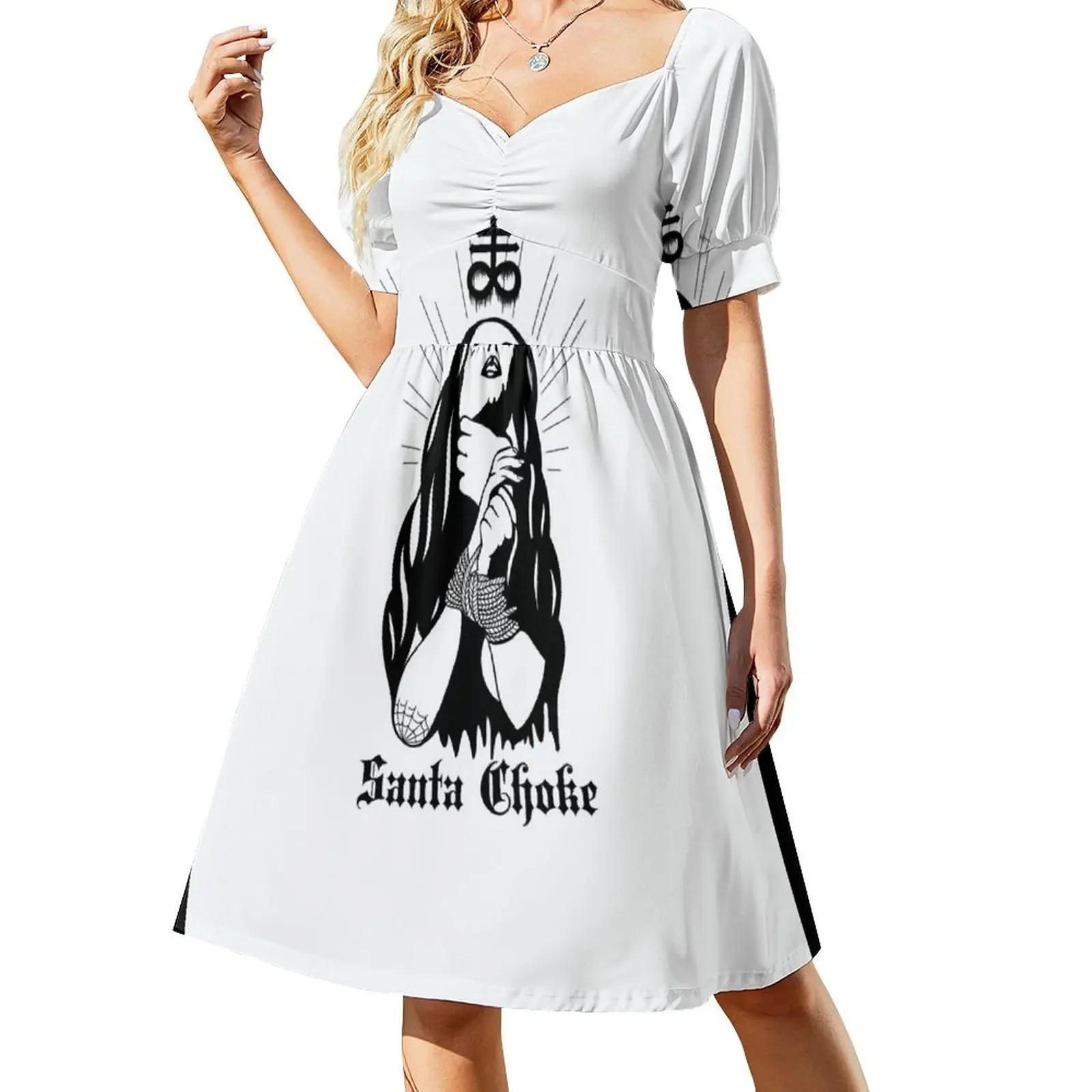 

Santa Choke Design Sleeveless Dress dress summer 2025 women Women long dress beach outfits for women