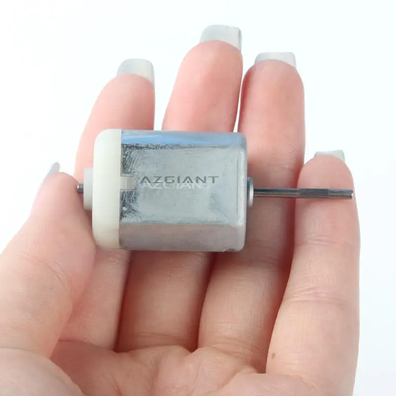 5pcs Long Knurled Shaft 26.8mm FK-280SA-11410 280 Carbon Brush Car Door Lock Motor 12V External Terminal Contact