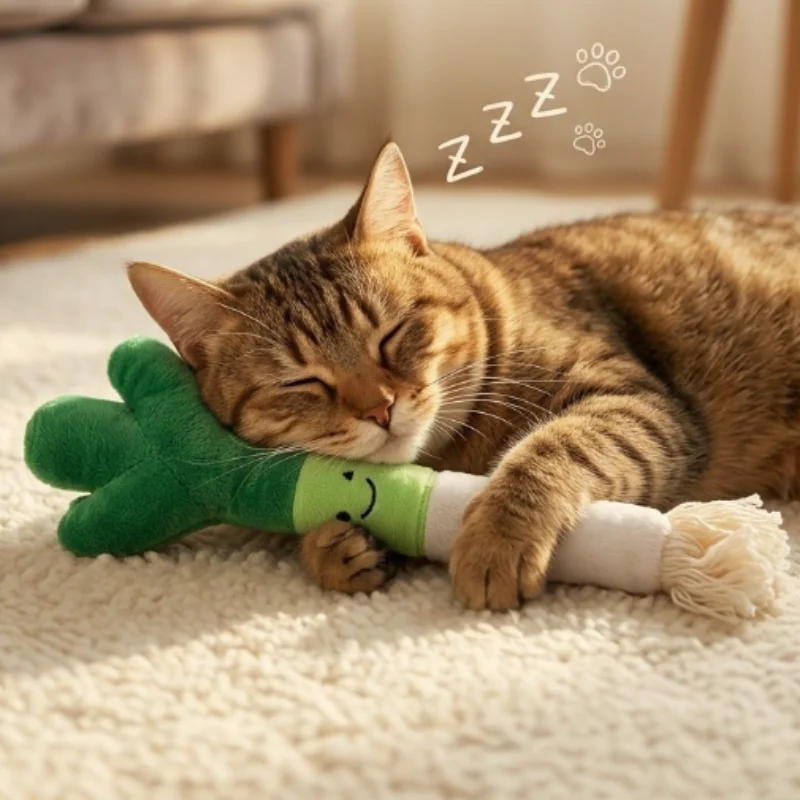 Interaktives Katzenspielzeug mit Sound, simuliertes Kauspielzeug für Kätzchen, flauschiges Plüsch-Katzen-Trainingszubehör für den Innenbereich, lustiges Haustierspielzeug für Katzen