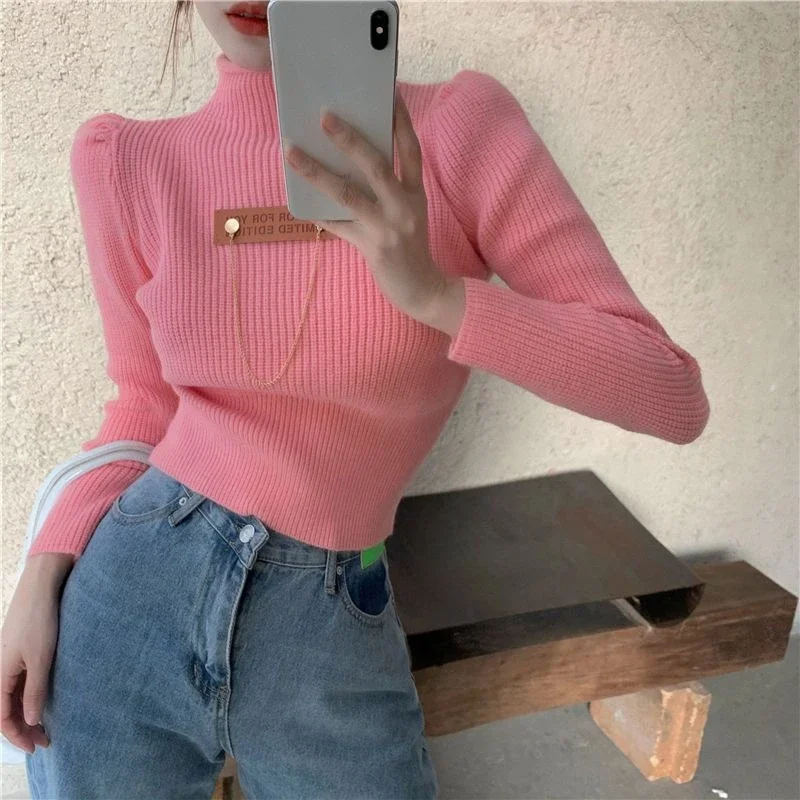 Knitted Sweaters for Women Fashion 2024 Long Sleeve Korean Style Female Pullover Elegant Clothes Sale All Cheap Outerwears Fall