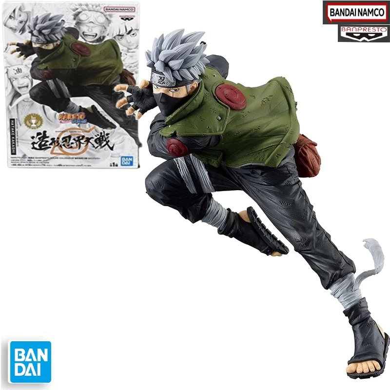 オリジナル在庫あり本物の BANDAIBANPRESTO NARUTO 疾風伝 BFC 河畔カカシ PVC フィギュアモデルアニメデスクトップ装飾人形おもちゃ