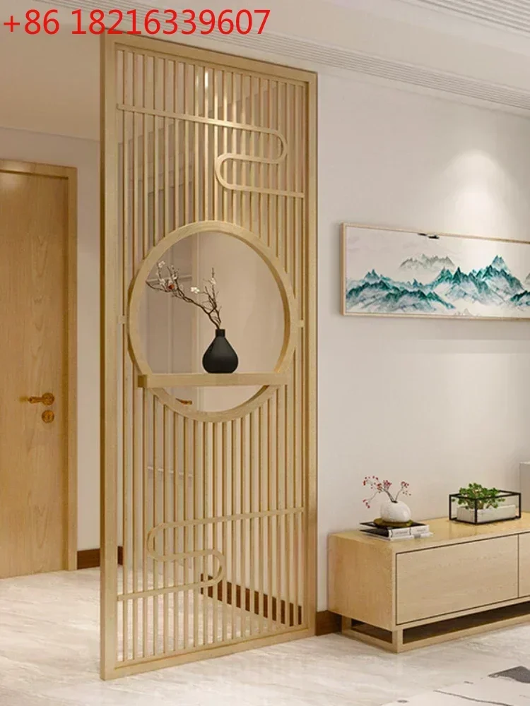 TAO Modern Chinese Style Subareas Screens Living Room and Tea Room Entrance Door Hallway Solid Wood Storage Simple and Stylish