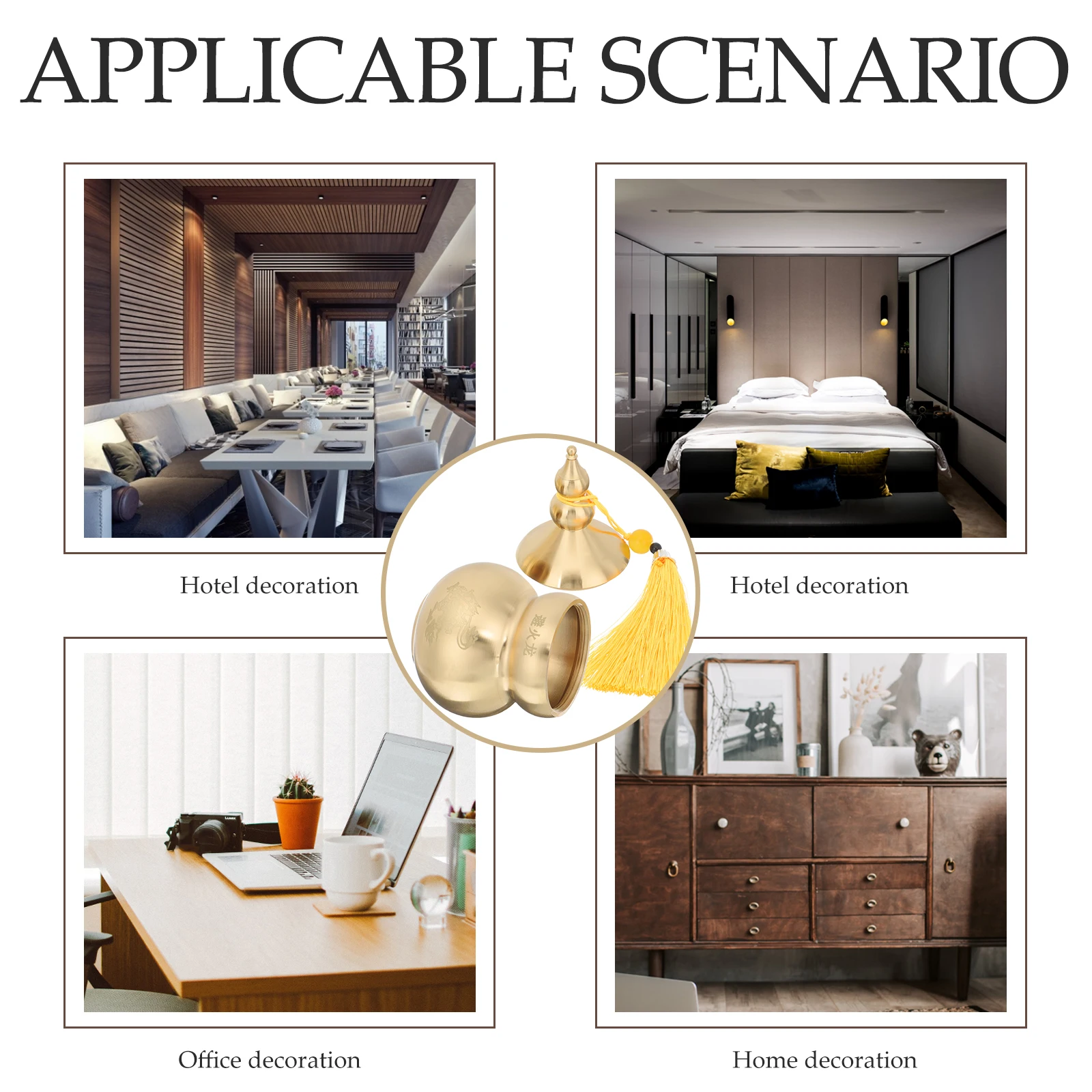 

Brass Gourd Decor Fine Workmanship Auspicious Wealth Gourd Statue Housewarming Gift Housewarming Gift