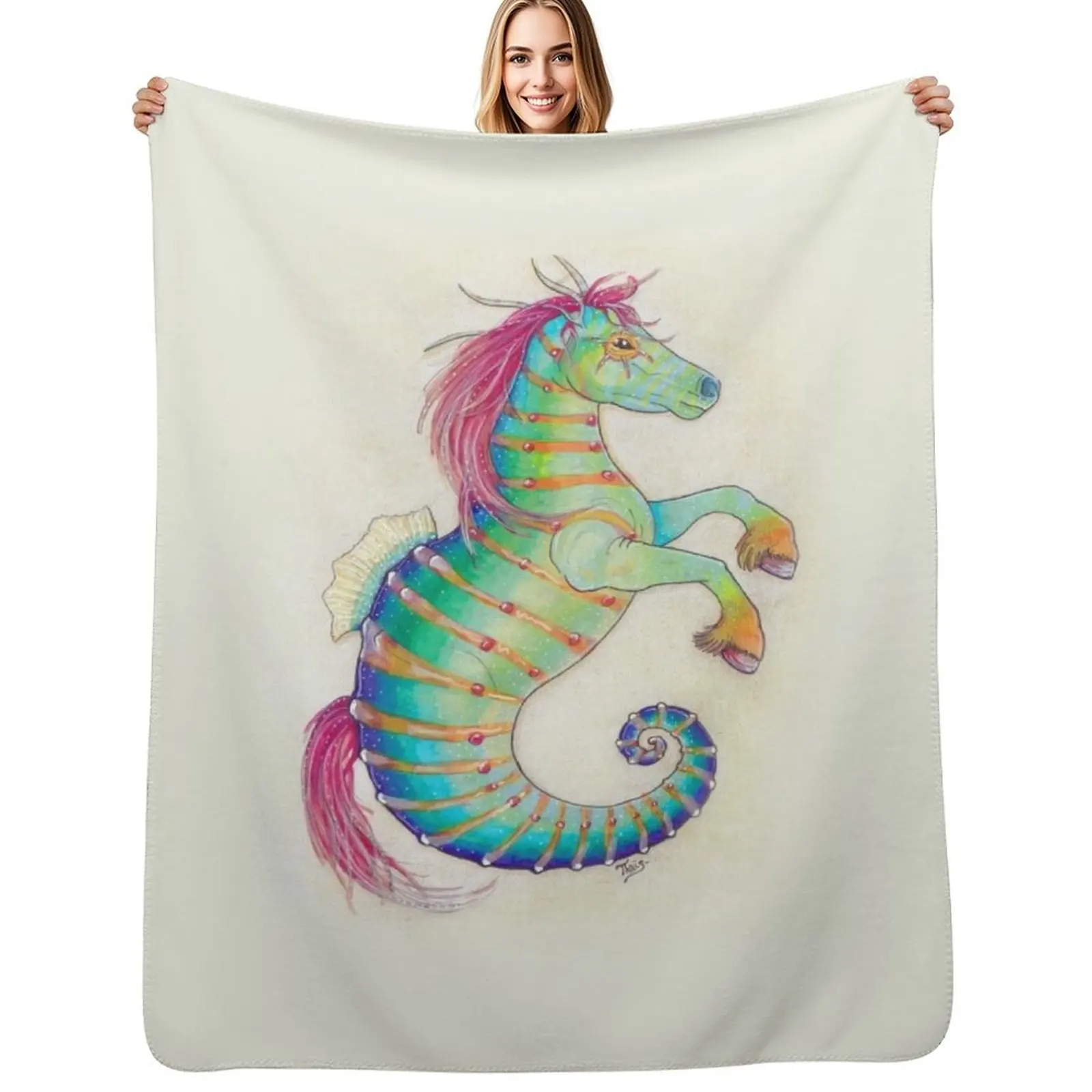

Hipporene Throw Blanket Tourist Furrys Blankets