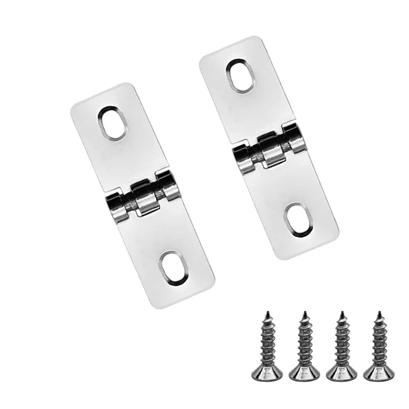 2pcs Stainless Steel Foldable Foldable Hinges for Cabinet Furniture Table Cabinet Door Hinge Furniture Hardware Sending Screws