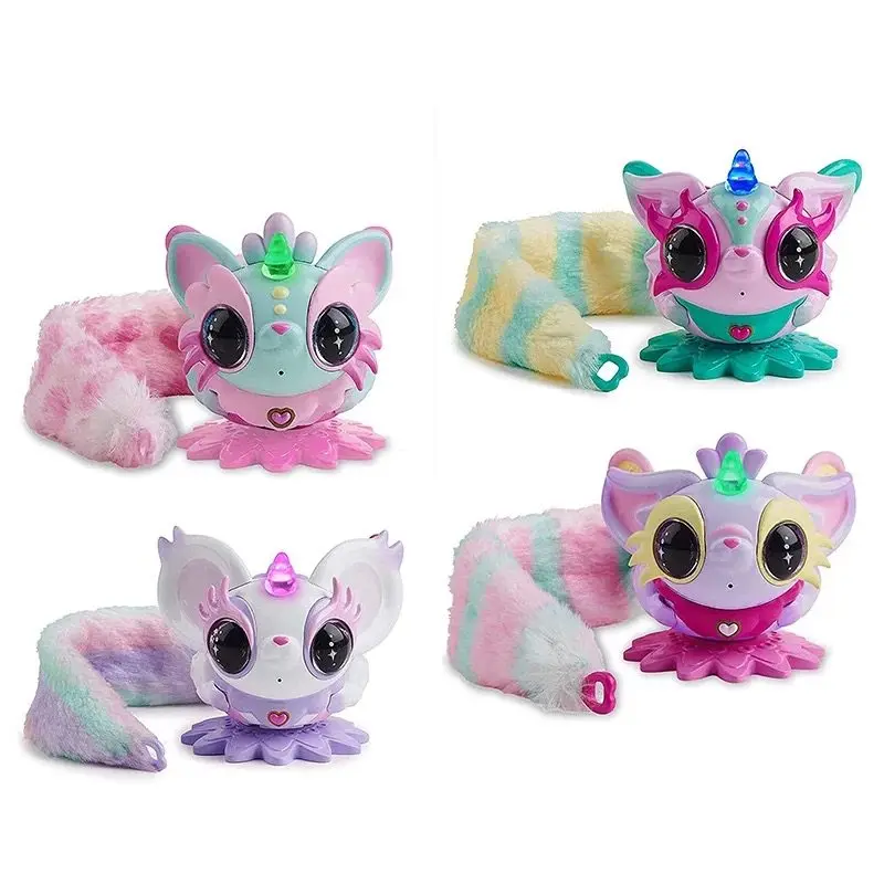 本物の Wowwee Pixie Belles インタラクティブフォックストイ ウェアラブルマジックエルフ 電子音と光のアクションフィギュア キッズガールギフトトイ