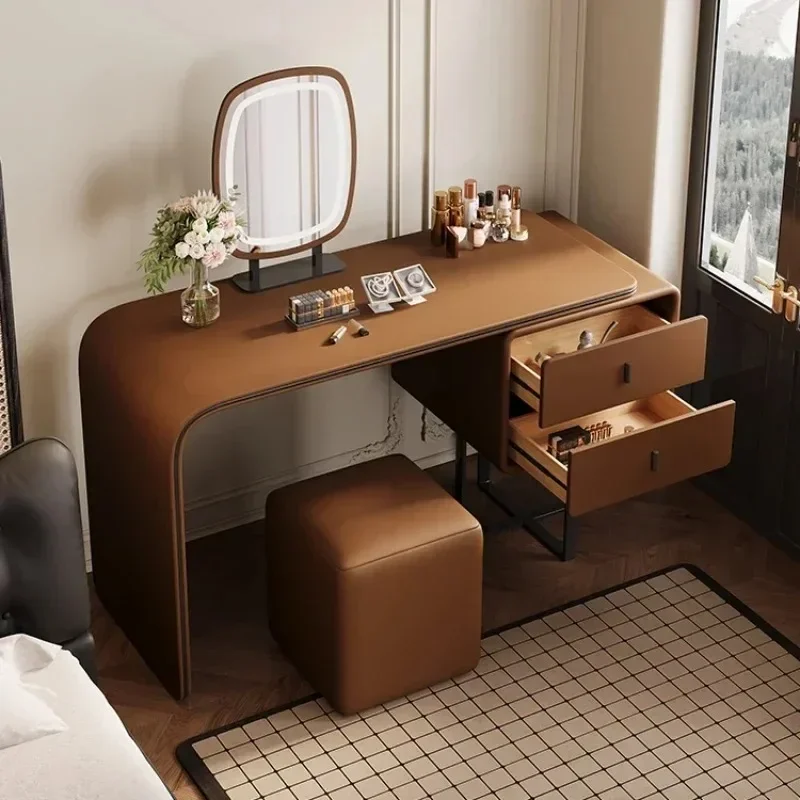 

Luxury Black Vanity Table Organiser Aesthetic Beauty Luxury Makeup Cabinet Space Saving Jewelry Penteadeira Trendy Furniture