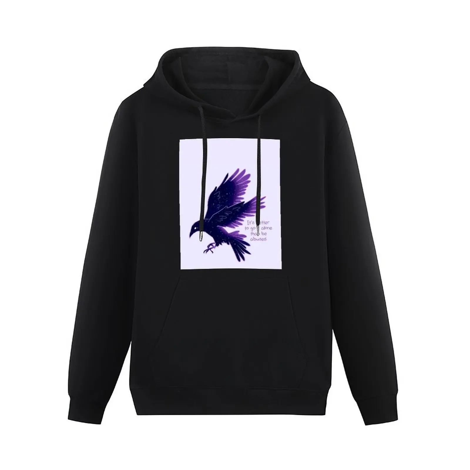 It's Better To Go It Alone Galaxy Raven Pullover Hoodie aesthetic clothing big size hoodie