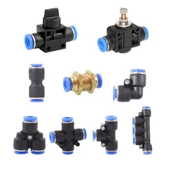 10PCS Pneumatic Fittings Quick Connector Air Hose Tube Connectors Plastic PU PY 4mm 6mm 8mm 10mm 12mm Push Into Pluglug