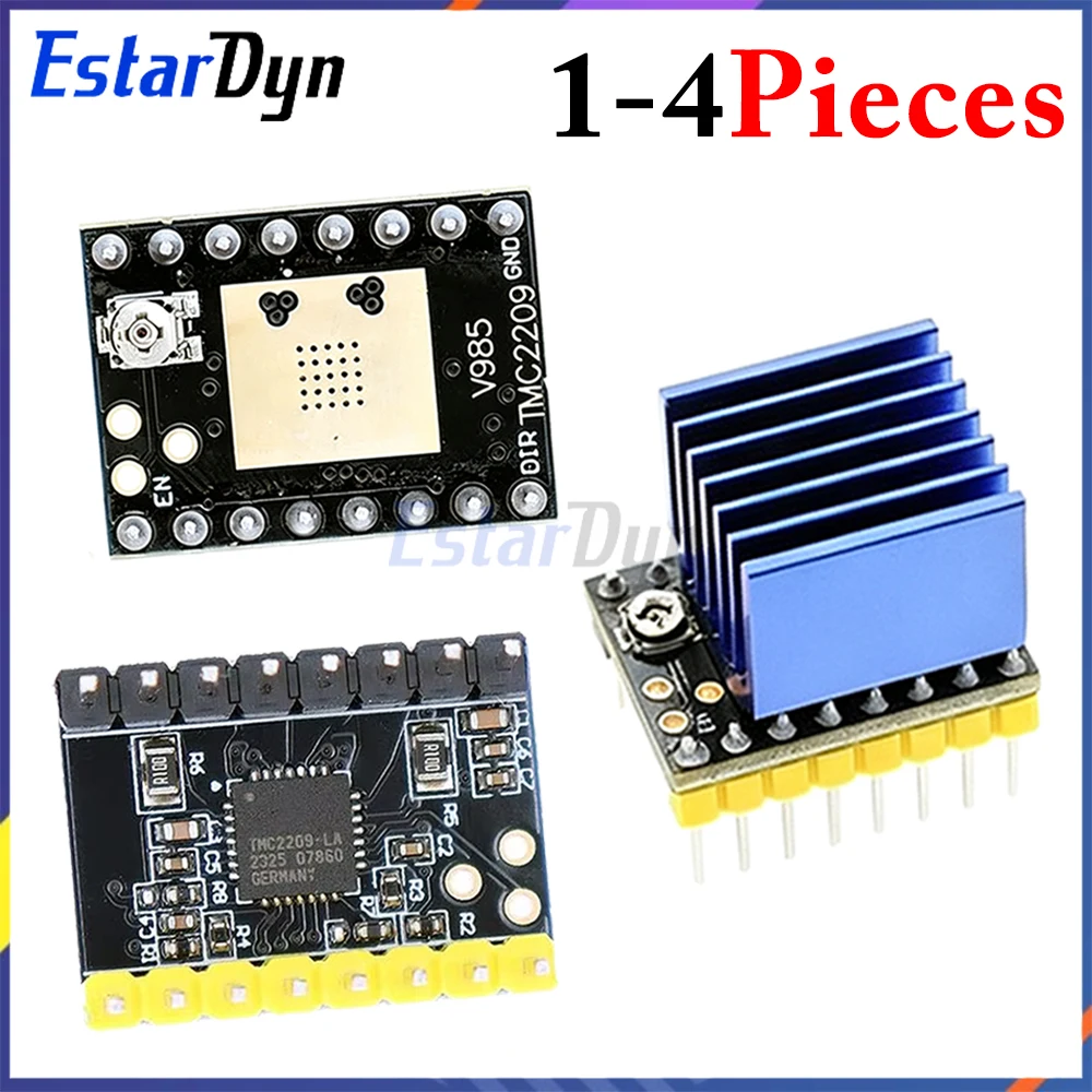 Estardyn TMC2209 V2.0 Stepper Driver with Heat Sink StealthChop2 Silent 256 Microstepping 2A UART for 3D Printer DIY