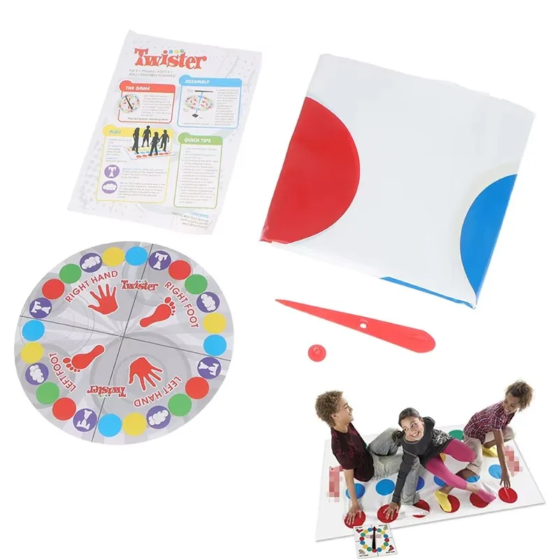 Parent Child Interactive Game Body Balance Blanket Classic Twister Party Children's Twisting Music Educational Sports Toys