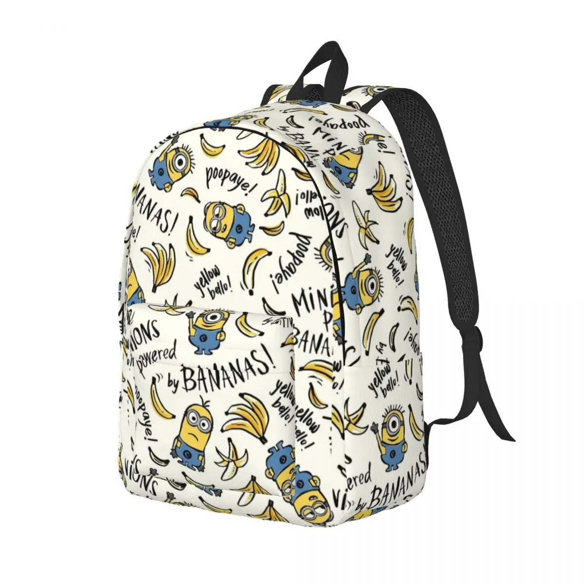 Custom M-Minions Cartoon Laptop Backpack Men Women Casual Bookbag for College School Student M-Minions Bananas Bags