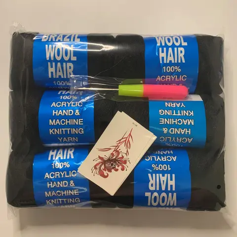 4 6 Estensione dei capelli di lana brasiliana all'ingrosso per le donne Bambini Yaki africano sintetico senegalese Twist Faux Locs Jumbo intrecciare i capelli