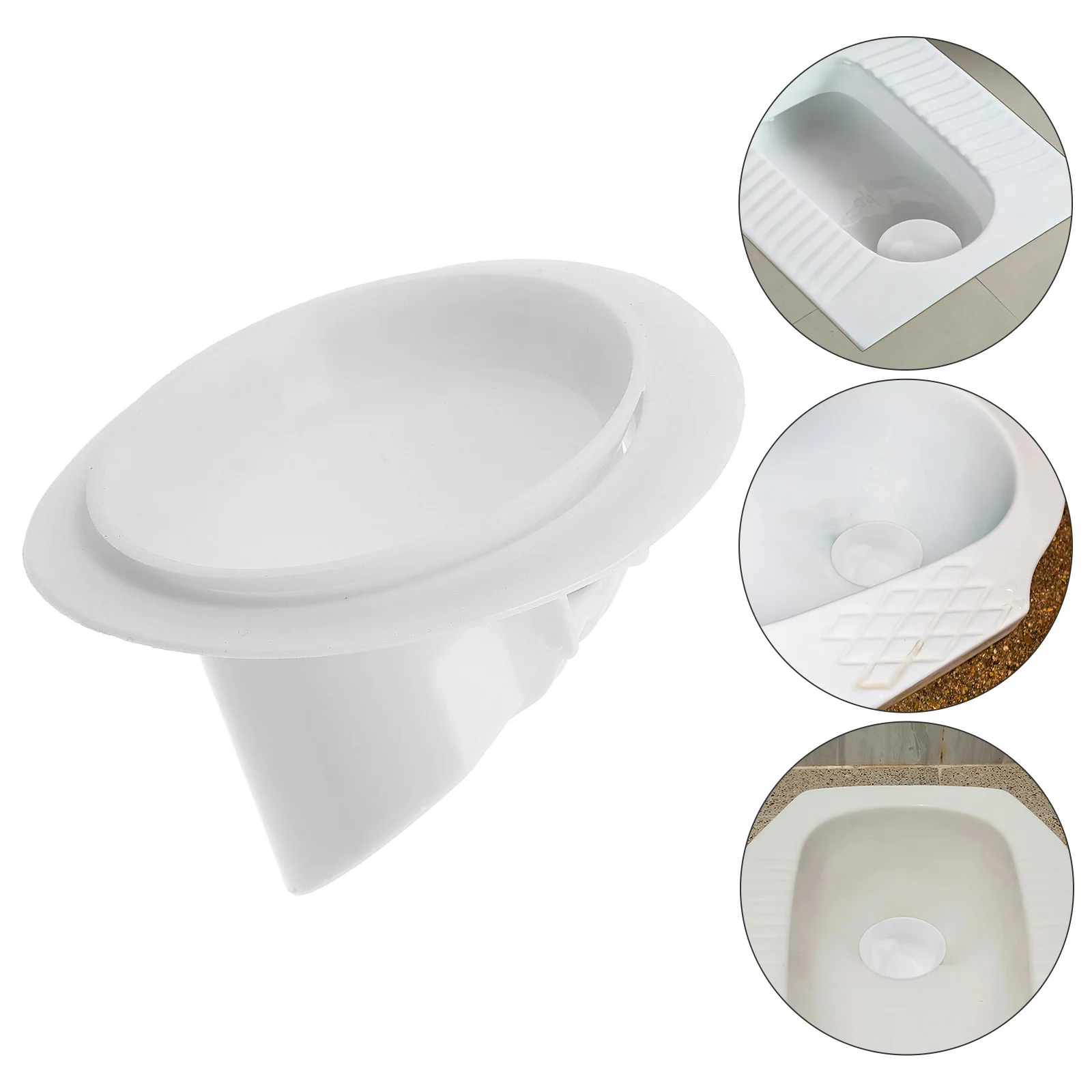 

Squatting Pit Deodorizer Magnetic Seal Design Toilet Odor Stopper Easy Install Sealing Lid For Household Bathroom Use