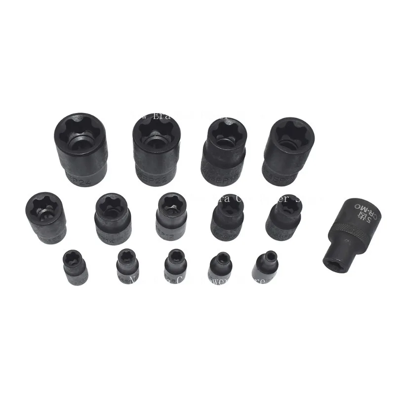 

15Pcs Battery Cover Package Screw Removal Tool Set For EP Five Tooth Hexagon Wrench Special E-shaped Socket