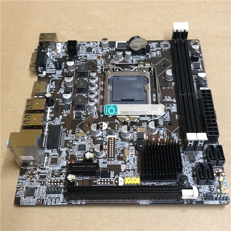 New desktop main board H61 1155 pins DDR3 computer main board dual core/quad core I3 i5 and other CPU super B75