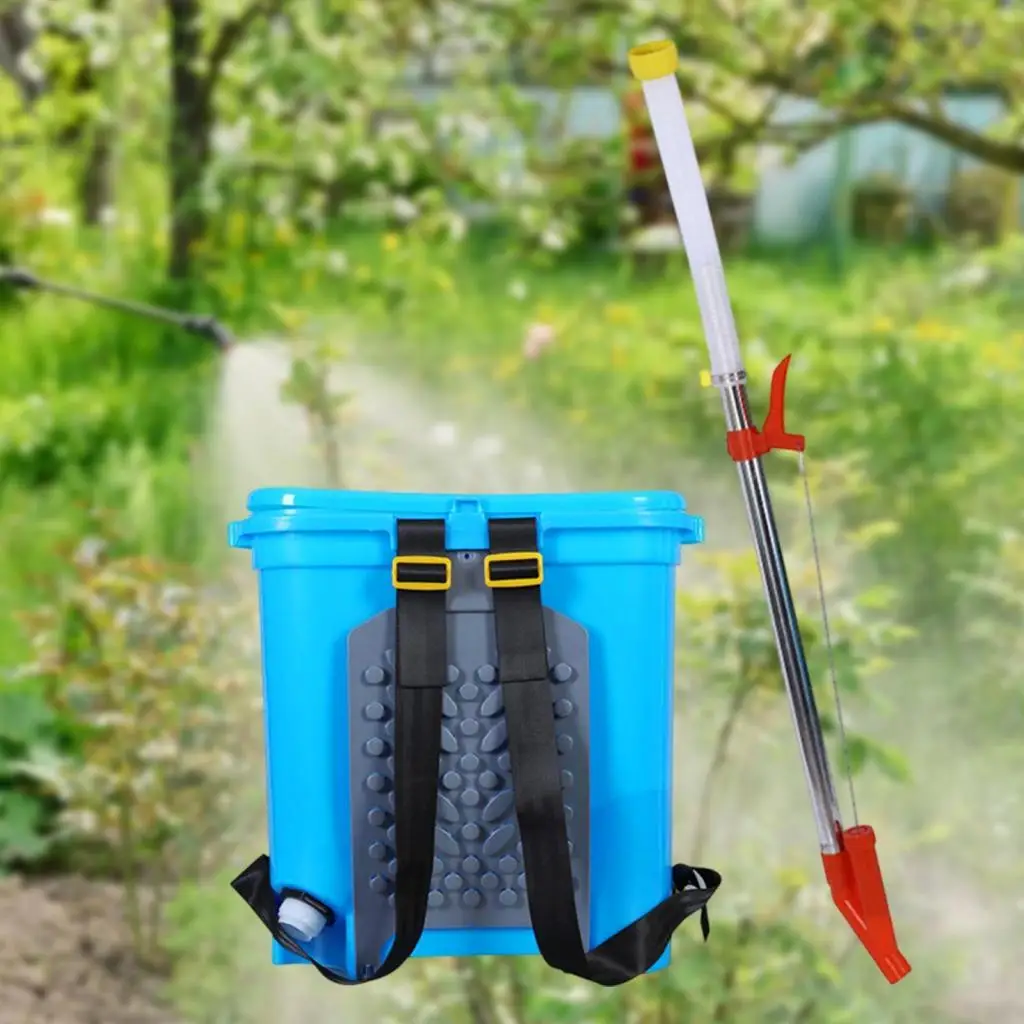 Fertilizer Spreader Backpack 25L Large Capacity Manual Applicator Durable Plastic Stainless Steel for Vegetables