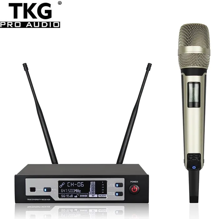 

True diversity 640-665Mhz SKM9100 red black gold white lapel mic stage headset professional uhf wireless microphone for karaoke