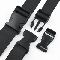 2/5/10/20Sets 10-50mm Webbing Strap Fastener Bag Plastic Release Buckles Belt Buckle Dog Collar Ribbon Closure Hook Clasp Clip 5