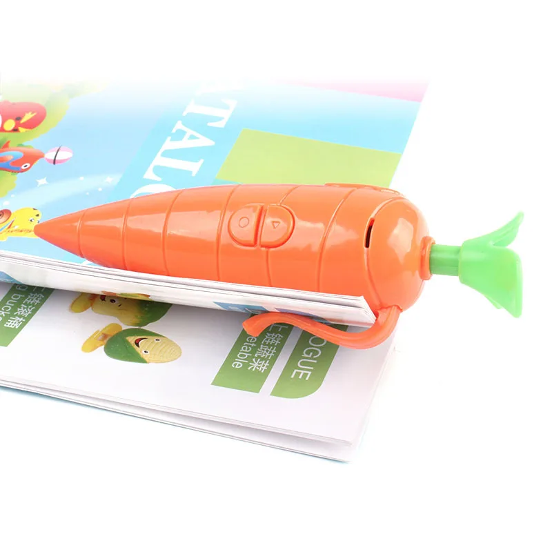 New Simulation Carrot Voice Recorder Electronic Sound Toy Can Write Graffiti Ballpoint Pen Novelty Voice Recorder Pen Funny Gift