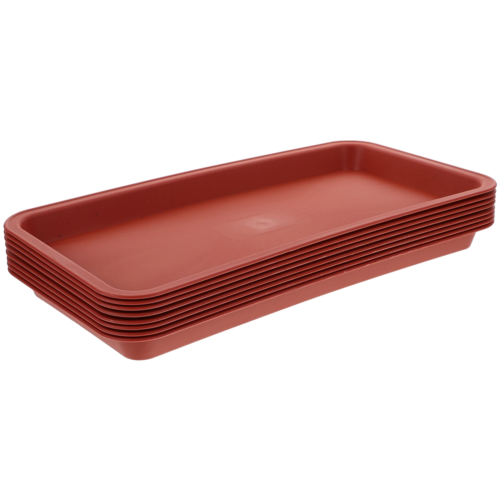 

8pcs Plastic Plant Saucer Reusable Flower Pot Holder Durable Water Catcher Drainage Tray For Indoor Plants Planter Accessories