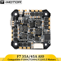 T-MOTOR F7 35A/45A AIO Flight Controller STM32F722 MPU6500 BMP280 BLHELIS 3-6S 25.5*25.5mm Compatible P1804/F2004/F2203.5 Motor