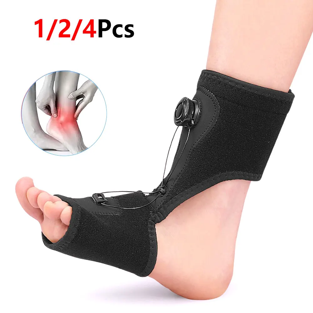 1/2/4Pcs Compression Night Splint, Soft Rotating Knob Strip Breathable Open Toe for Sleep Walking Walking Men Women
