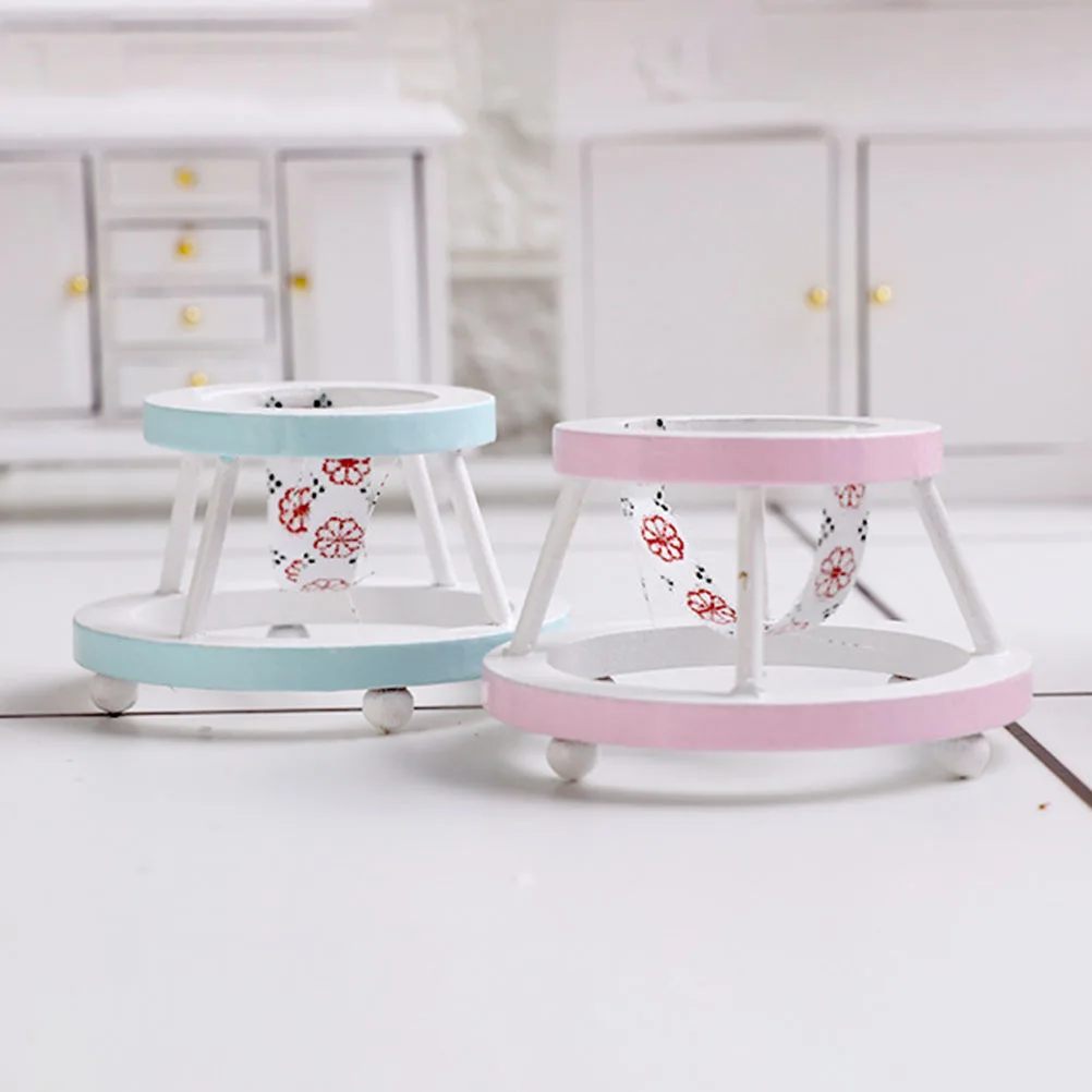 قطعة واحدة من ملحقات مشاية الأطفال الصغيرة، زينة زخرفية رائعة وخفيفة الوزن، باب متحرك نابض بالحياة، تصميم واقعي #1