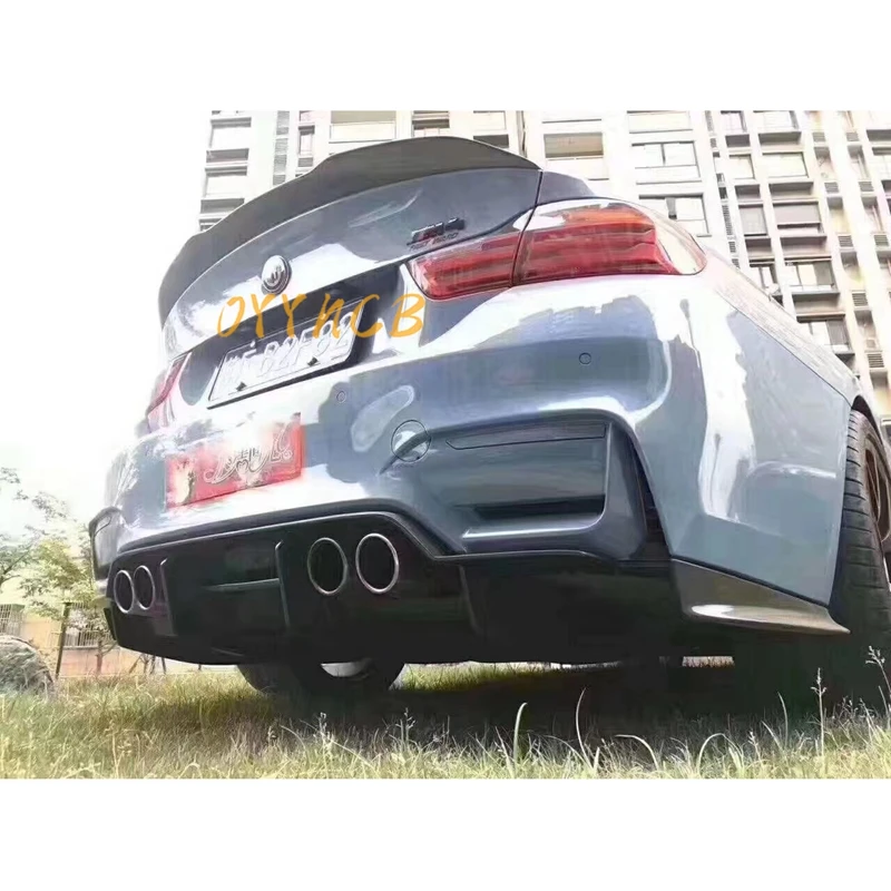 

FOR BMW M4 F82 PSM Style Carbon fiber Rear Spoiler Trunk wing 2014-2020 FRP Glossy black Forged carbon