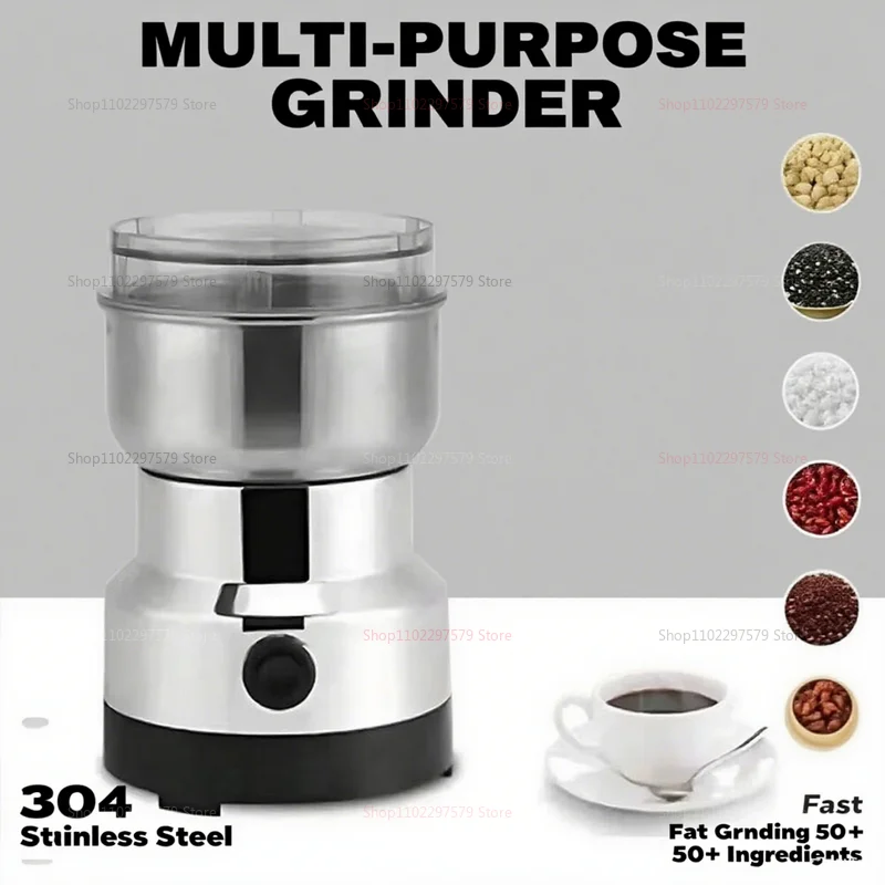 Molinillo Eléctrico multifuncional especias granos de café cereales y productos de hierbas en polvo procesador de alimentos para el hogar para cocinar