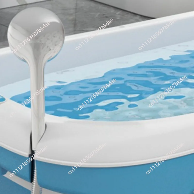 Folding Portable Bathtubs for Adults Family Home Heating Bath Barrel Thickened Whole Body Bathroom