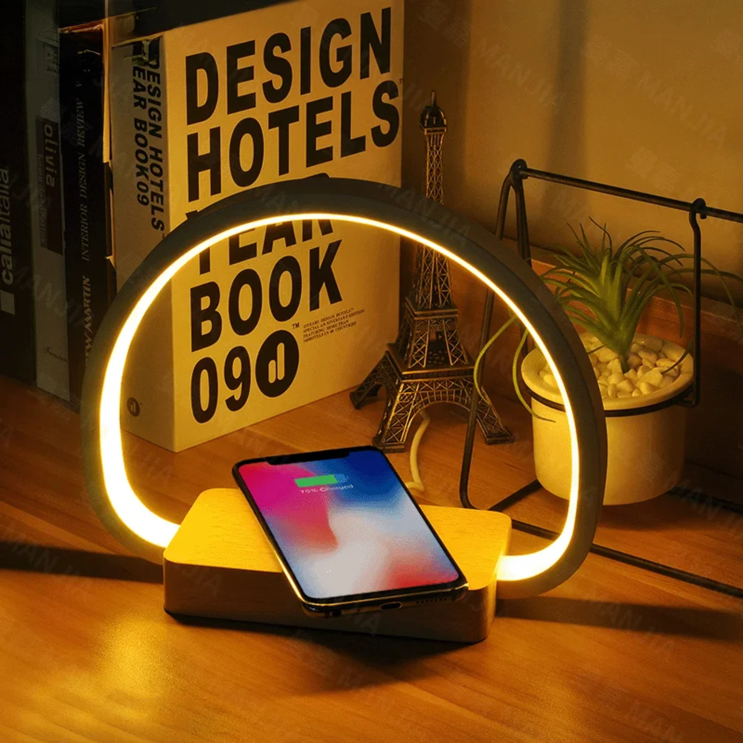 New Bedside Lamp 10W Wireless Charger LED Table Lamp with Touch Control night light Eye-Caringfor  Adults Reading Light