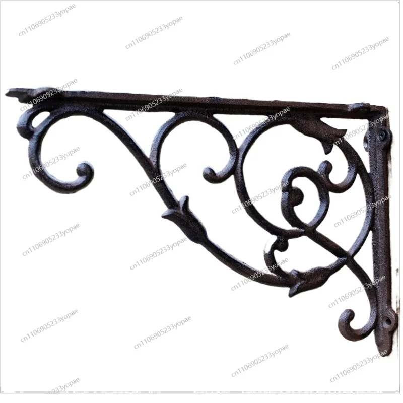 

Чугунная угловая опорная стойка, полка, штатив, угловая рама, украшение из кованого железа для дома