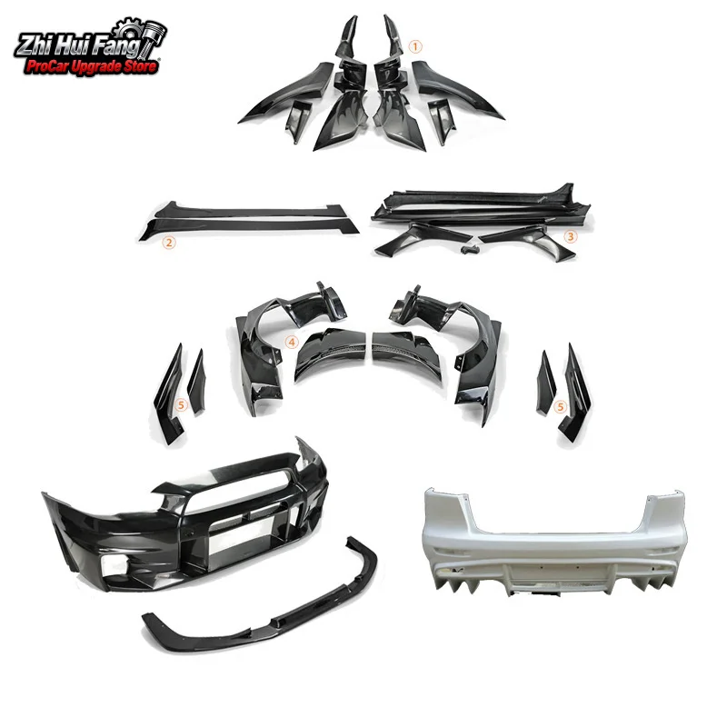 

Suitable for Mitsubishi Evolution EVO10 Modification Parts Varis 3rd Generation Fiber Wide Body Full Set Big Surround