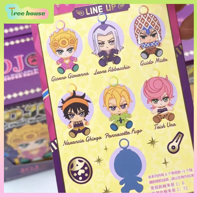Official JoJo's Bizarre Adventure Golden Wind Trial Sitting Series Mystery Blind Box, Anime Collectible Figure Toy Desk Gift
