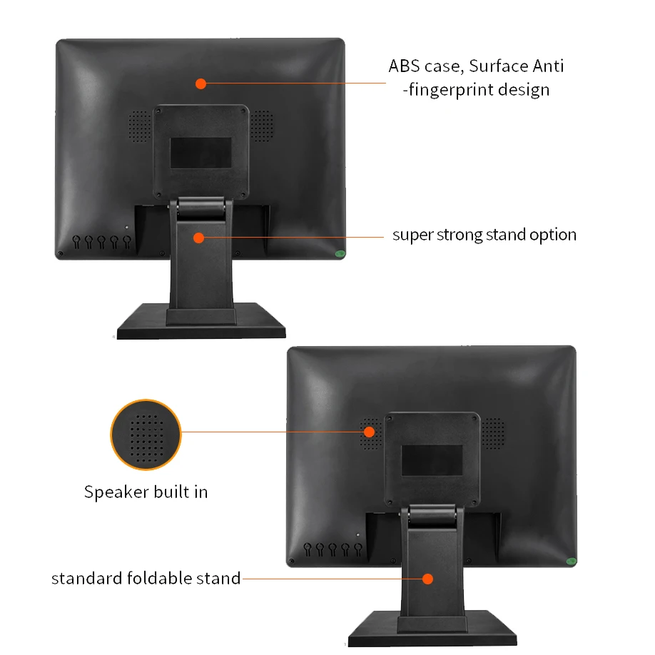 Imagem -06 - Capacitivo Touch Screen Pos Monitor Lcd Industrial com Hdmi Vga Interface Usb Koisk Terminal Terminal 15 Polegadas 156 Polegadas 17 Polegadas